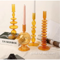 Glass Candlestick Holder wholesale round glass candlestick holder Manufactory